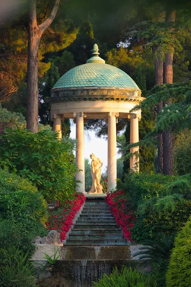 The Temple of Love in the Villa Ephrussi gardens